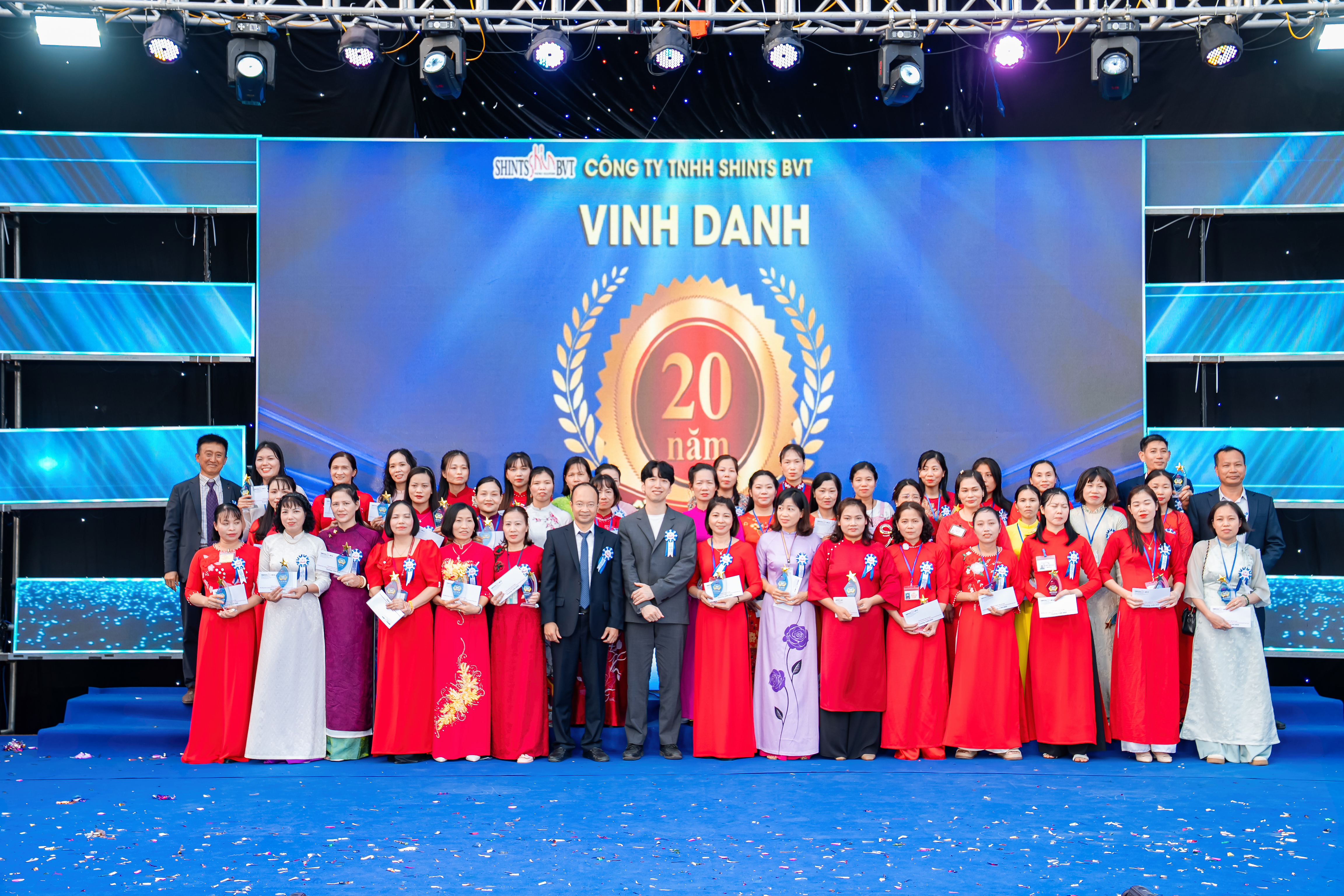 SHINTS employees participating in a company event